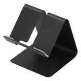 Cell Phone Holder Aluminum Alloy Lightweight and Portable Desk Phone Stand for Mobile Phones and TabletsBlack