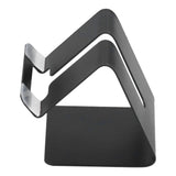 Cell Phone Holder Aluminum Alloy Lightweight and Portable Desk Phone Stand for Mobile Phones and TabletsBlack