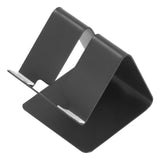 Cell Phone Holder Aluminum Alloy Lightweight and Portable Desk Phone Stand for Mobile Phones and TabletsBlack - Top-Down View