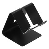 Cell Phone Holder Aluminum Alloy Lightweight and Portable Desk Phone Stand for Mobile Phones and TabletsBlack