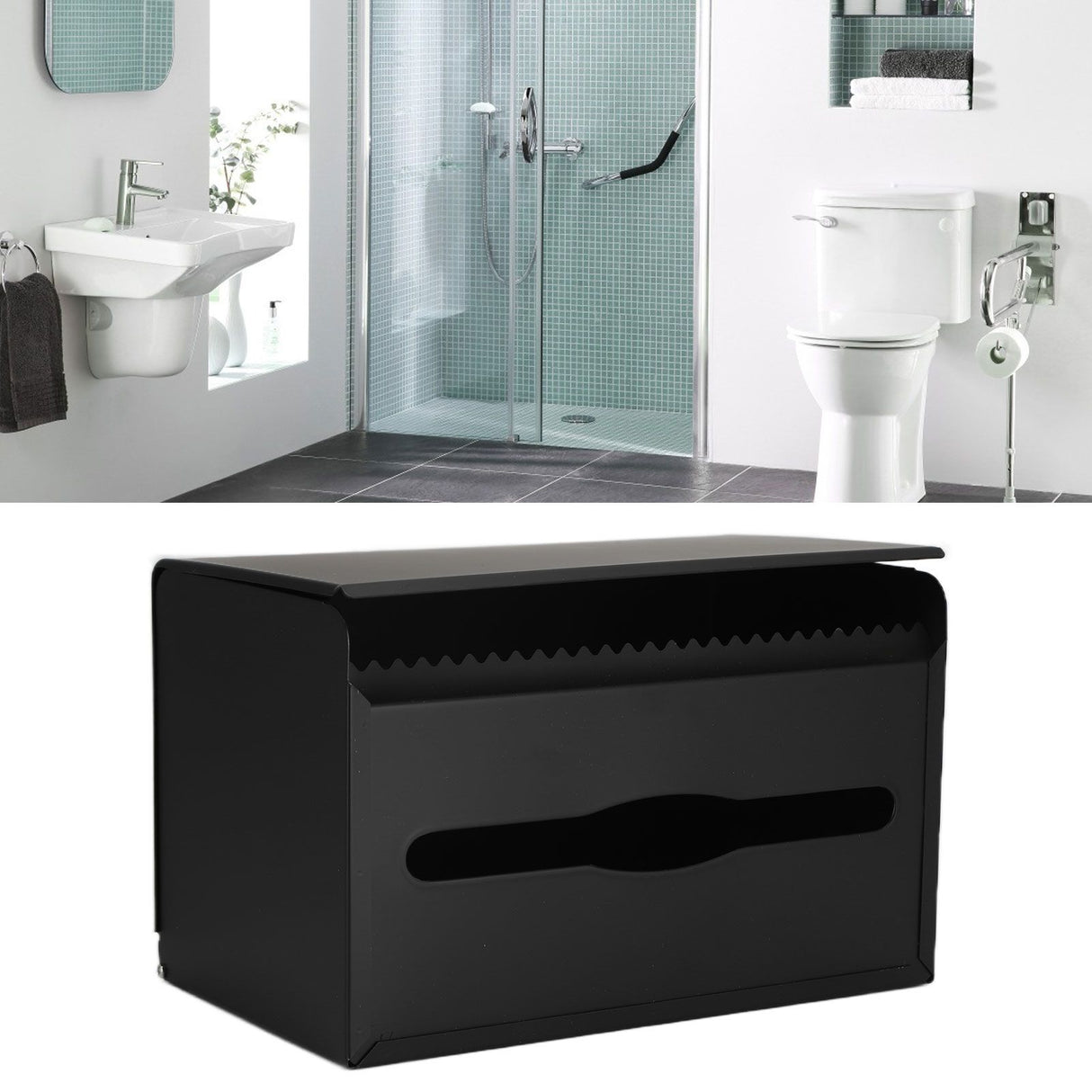 Tissue Holder Durable 304 Stainless Steel Tissue Box for Kitchen Bathroom Bedroom4352B Tissue Box