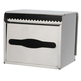 Tissue Holder Durable 304 Stainless Steel Tissue Box for Kitchen Bathroom Bedroom4351 Mirror Surface Tissue Box - Rear View
