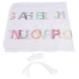 3 Meter Cute Pattern Stair Fence Thickened Baby Safety Net Mesh for Balcony Home IndoorLetter Type