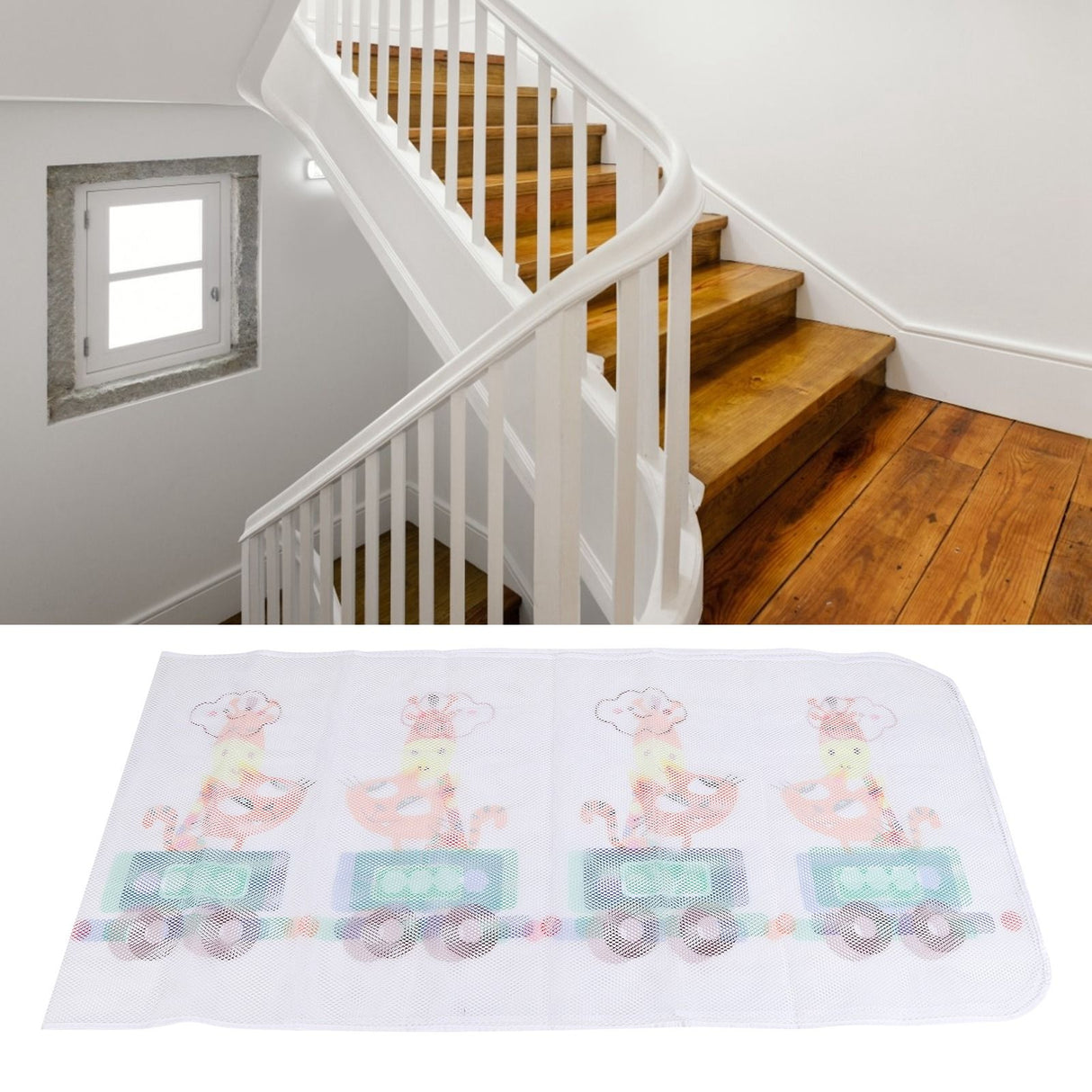 3 Meter Cute Pattern Stair Fence Thickened Baby Safety Net Mesh for Balcony Home IndoorAnimal Type