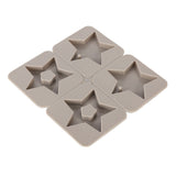 DIY Silicone Mold Reusable Car Pendant Decorative Wax Mold for Home Kitchen Handcraft Shop5‑Pointed Star - Top-Down View