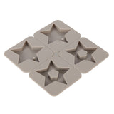 DIY Silicone Mold Reusable Car Pendant Decorative Wax Mold for Home Kitchen Handcraft Shop5‑Pointed Star