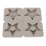 DIY Silicone Mold Reusable Car Pendant Decorative Wax Mold for Home Kitchen Handcraft Shop5‑Pointed Star - Close-Up Angle