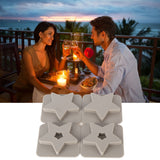 DIY Silicone Mold Reusable Car Pendant Decorative Wax Mold for Home Kitchen Handcraft Shop5‑Pointed Star