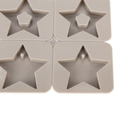 DIY Silicone Mold Reusable Car Pendant Decorative Wax Mold for Home Kitchen Handcraft Shop5‑Pointed Star - Extra Image