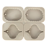 DIY Silicone Mold Reusable Car Pendant Decorative Wax Mold for Home Kitchen Handcraft ShopPeach Heart - Front View