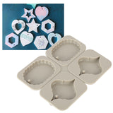 DIY Silicone Mold Reusable Car Pendant Decorative Wax Mold for Home Kitchen Handcraft ShopPeach Heart
