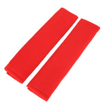 2PCS Seatbelt Pad Car Safety Belt Pad Shoulder Pad Soft Comfortable Belt Strap for Adult ChildrenRed
