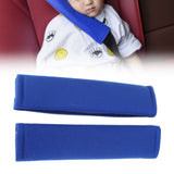 2PCS Seatbelt Pad Car Safety Belt Pad Shoulder Pad Soft Comfortable Belt Strap for Adult ChildrenDark Blue