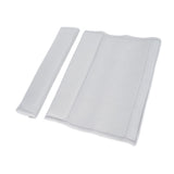 2PCS Seatbelt Pad Car Safety Belt Pad Shoulder Pad Soft Comfortable Belt Strap for Adult ChildrenGrey - Front View