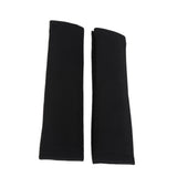 2PCS Seatbelt Pad Car Safety Belt Pad Shoulder Pad Soft Comfortable Belt Strap for Adult ChildrenBlack - Front View