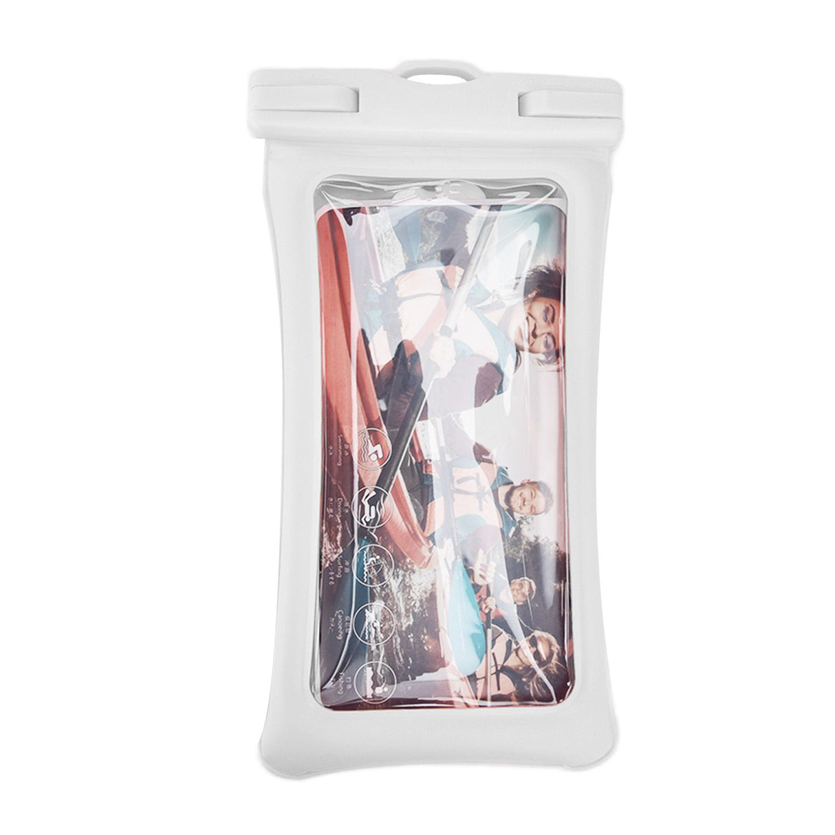 TPU Universal Floating Waterproof Phone Bag Pouch Cover with Lanyard for Below 7.2‑inch PhoneWhite