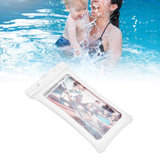 TPU Universal Floating Waterproof Phone Bag Pouch Cover with Lanyard for Below 7.2‑inch PhoneWhite - Extra Image
