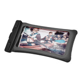 TPU Universal Floating Waterproof Phone Bag Pouch Cover with Lanyard for Below 7.2‑inch PhoneBlack