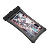 TPU Universal Floating Waterproof Phone Bag Pouch Cover with Lanyard for Below 7.2‑inch PhoneBlack