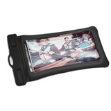 TPU Universal Floating Waterproof Phone Bag Pouch Cover with Lanyard for Below 7.2‑inch PhoneBlack