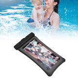 TPU Universal Floating Waterproof Phone Bag Pouch Cover with Lanyard for Below 7.2‑inch PhoneBlack
