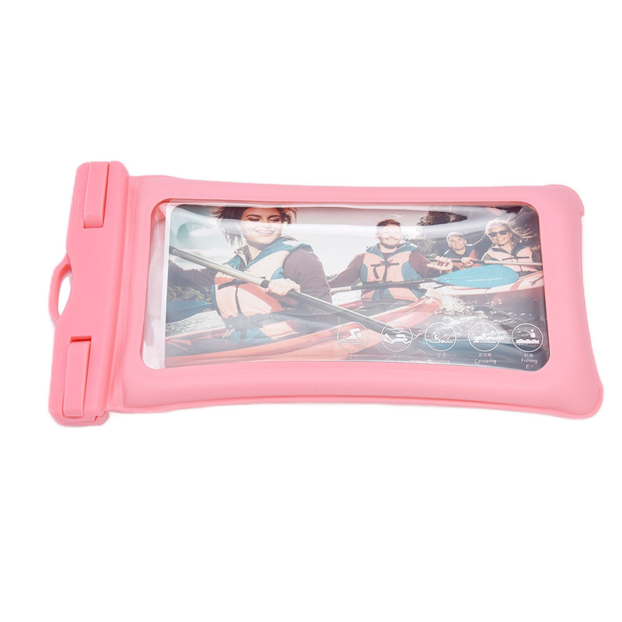 TPU Universal Floating Waterproof Phone Bag Pouch Cover with Lanyard for Below 7.2‑inch PhonePink