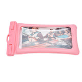 TPU Universal Floating Waterproof Phone Bag Pouch Cover with Lanyard for Below 7.2‑inch PhonePink