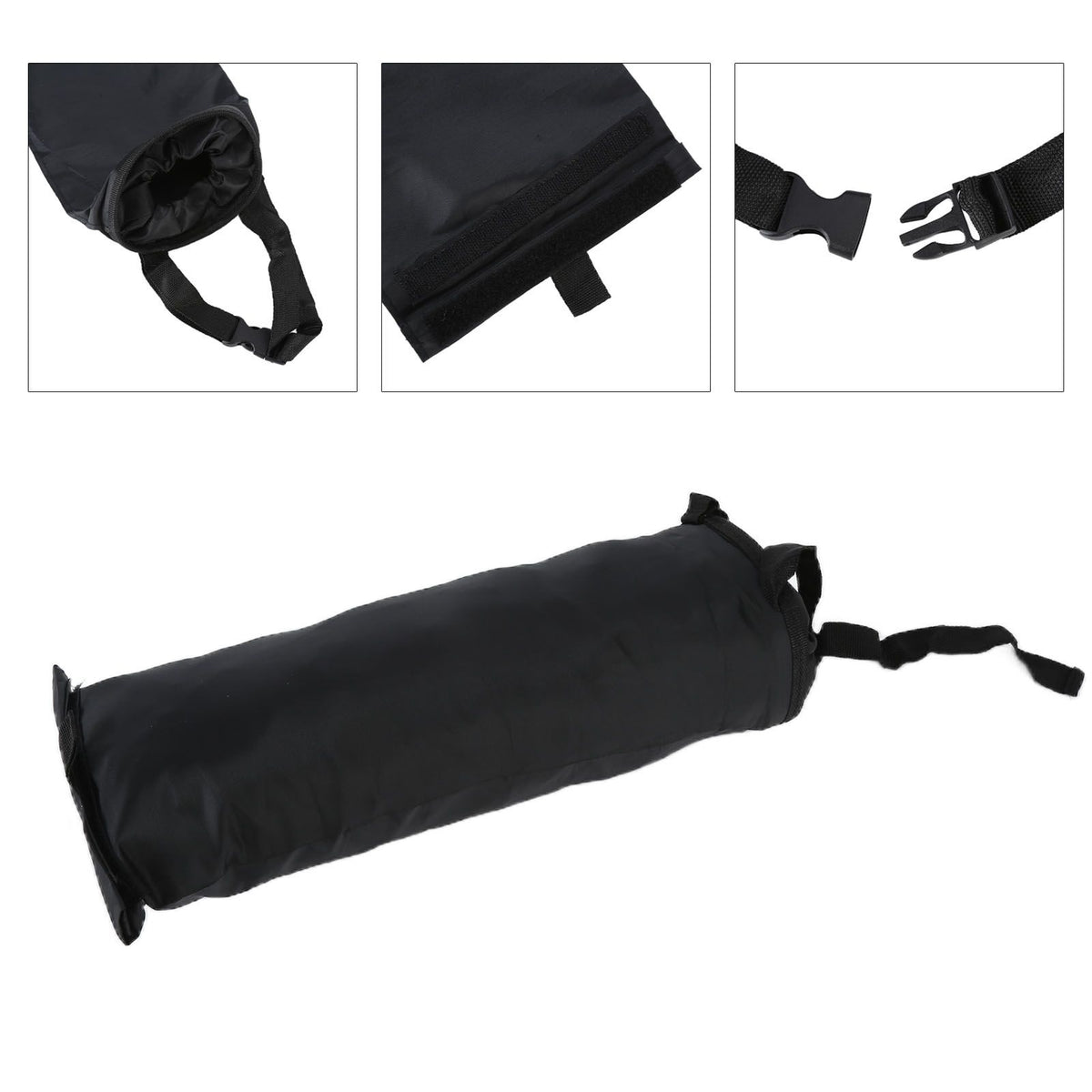 Multifunctional Car Waste Bin Garbage Bag Back Seat Hanging Storage Bag Travel Organizer HolderBlack