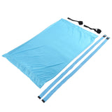 Yoga Hammock Handstand Split Leg Stretchable Training Portable Elastic Aerial Hammock for HomeSky Blue - Side View
