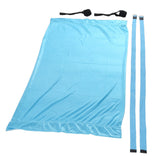 Yoga Hammock Handstand Split Leg Stretchable Training Portable Elastic Aerial Hammock for HomeSky Blue - Close-Up Angle