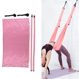 Yoga Hammock Handstand Split Leg Stretchable Training Portable Elastic Aerial Hammock for HomePink