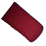 Sleeping Bag Liner Ultralight Multifunctional Elastic Sleeping Sack Liner for Outdoor CampingWine Red - Top-Down View