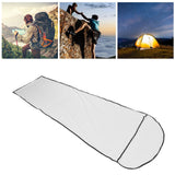 Sleeping Bag Liner Ultralight Multifunctional Elastic Sleeping Sack Liner for Outdoor CampingWhite - Extra Image