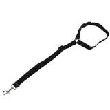 Dog Seatbelt Nylon Black Adjustable Professional Durable Car Safety Harness Pet SuppliesBlack - Close-Up Angle