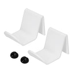 2pcs Game Controller Stand White Acrylic Durable Gamepad Holder with Wire Clamp for Gamepad Headphone Organizing
