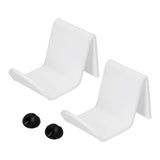 2pcs Game Controller Stand White Acrylic Durable Gamepad Holder with Wire Clamp for Gamepad Headphone Organizing