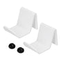 2pcs Game Controller Stand White Acrylic Durable Gamepad Holder with Wire Clamp for Gamepad Headphone Organizing