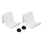 2pcs Game Controller Stand White Acrylic Durable Gamepad Holder with Wire Clamp for Gamepad Headphone Organizing