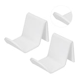 2pcs Game Controller Stand White Acrylic Durable Gamepad Holder with Wire Clamp for Gamepad Headphone Organizing - Extra Image
