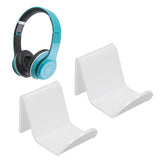 2pcs Game Controller Stand White Acrylic Durable Gamepad Holder with Wire Clamp for Gamepad Headphone Organizing - Extra Image