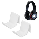 2pcs Game Controller Stand White Acrylic Durable Gamepad Holder with Wire Clamp for Gamepad Headphone Organizing