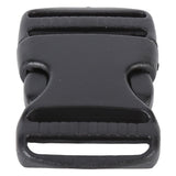 5Pcs Quick Release Buckle Plastic Dual Adjustable Strap Buckles Replacement DIY Craft for Backpack BlackFor 20mm Width Strap