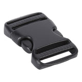 5Pcs Quick Release Buckle Plastic Dual Adjustable Strap Buckles Replacement DIY Craft for Backpack BlackFor 20mm Width Strap - 45-Degree Angle