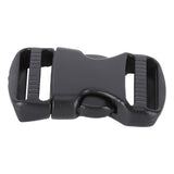 5Pcs Quick Release Buckle Plastic Dual Adjustable Strap Buckles Replacement DIY Craft for Backpack BlackFor 20mm Width Strap - Rear View