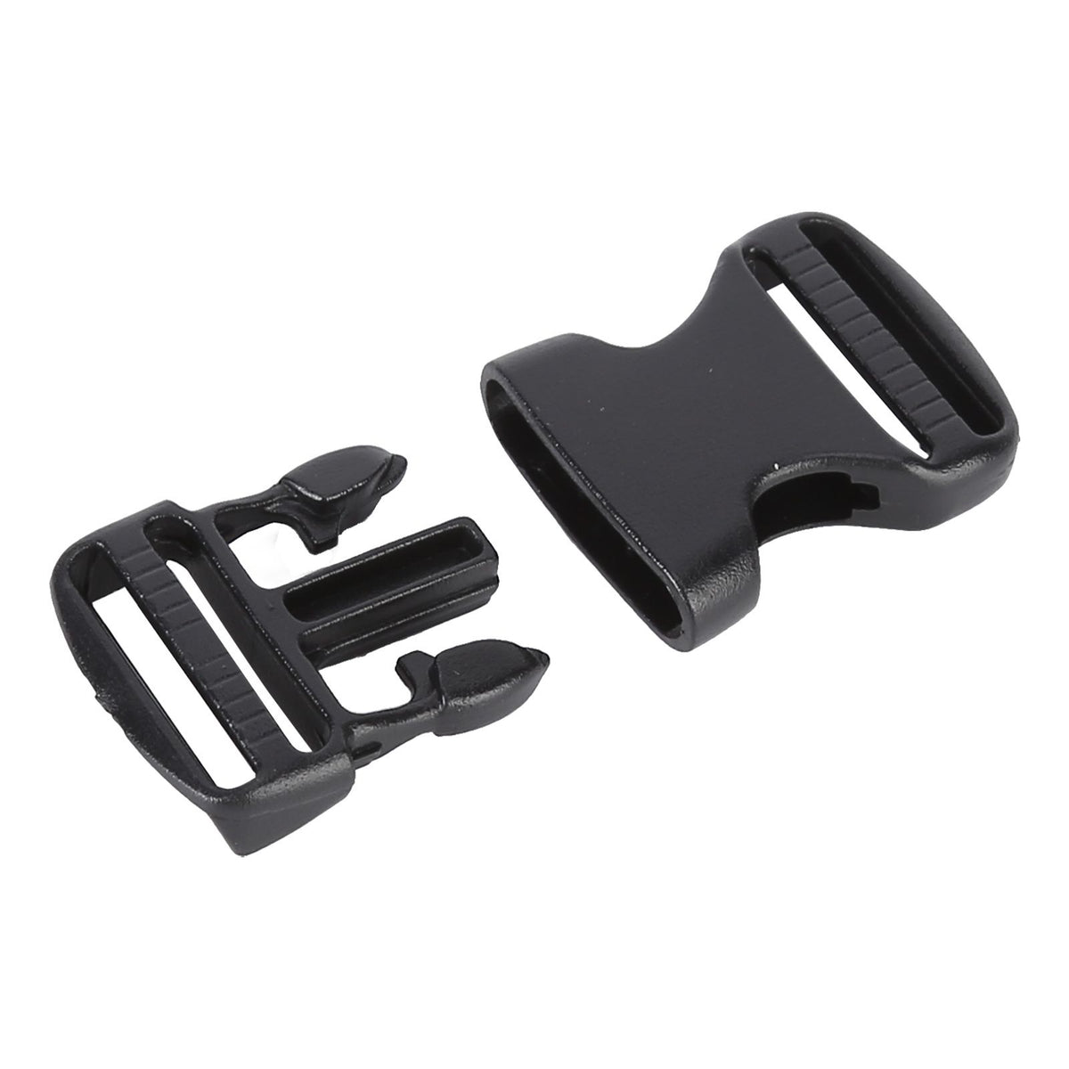 5Pcs Quick Release Buckle Plastic Dual Adjustable Strap Buckles Replacement DIY Craft for Backpack BlackFor 20mm Width Strap