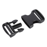 5Pcs Quick Release Buckle Plastic Dual Adjustable Strap Buckles Replacement DIY Craft for Backpack BlackFor 20mm Width Strap - Extra Image