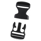 5Pcs Quick Release Buckle Plastic Dual Adjustable Strap Buckles Replacement DIY Craft for Backpack BlackFor 20mm Width Strap - Extra Image