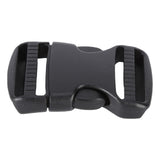5Pcs Quick Release Buckle Plastic Dual Adjustable Strap Buckles Replacement DIY Craft for Backpack BlackFor 25mm Width Strap - 45-Degree Angle
