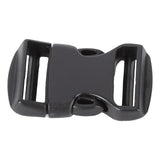 5Pcs Quick Release Buckle Plastic Dual Adjustable Strap Buckles Replacement DIY Craft for Backpack BlackFor 25mm Width Strap - Rear View