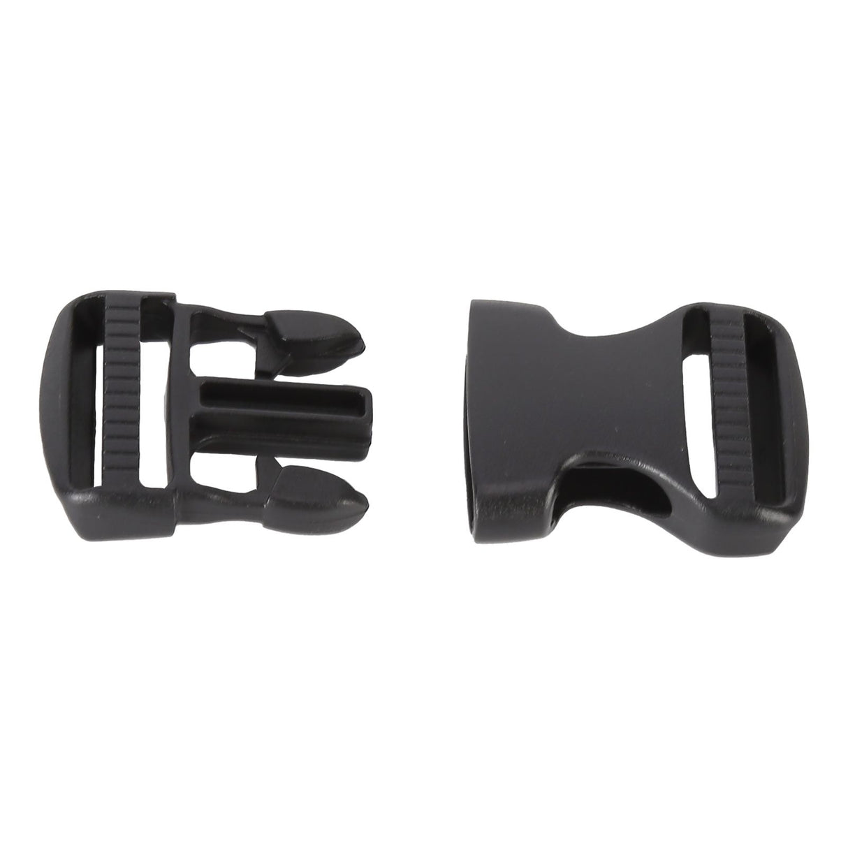 5Pcs Quick Release Buckle Plastic Dual Adjustable Strap Buckles Replacement DIY Craft for Backpack BlackFor 25mm Width Strap
